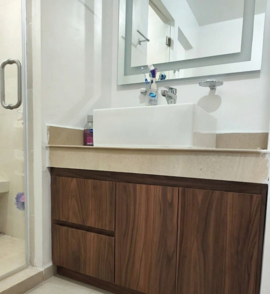 gabinete para baño a la medida